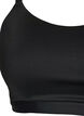 Lightly padded sports bra, Black, Packshot image number 2