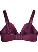 Padded bra with floral embroidery, Purple, Packshot image number 1