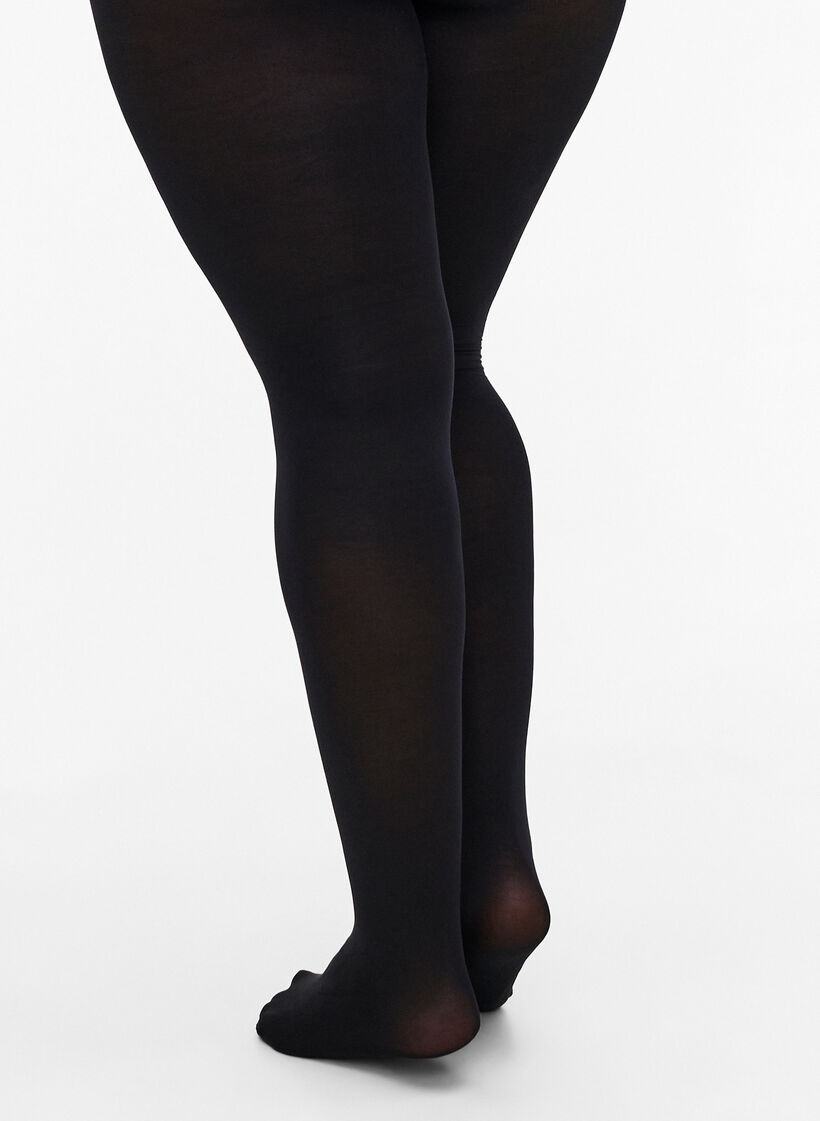 2-pack tights in 100 denier, Black, Model image number 1