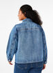 Denim shirt jacket with pockets, Blue Denim, Model image number 1