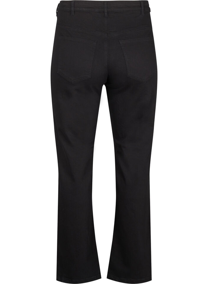 High-waisted Gemma jeans with regular fit, Black, Packshot image number 1