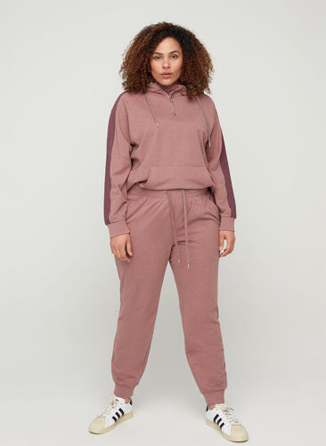 Sweatpants with pockets, Rose Taupe Melange, Model image number 0