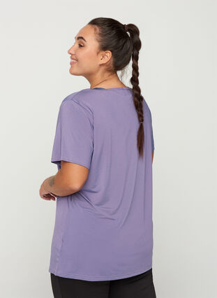 Short-sleeved sports t-shirt, Purple As Sample, Model image number 1
