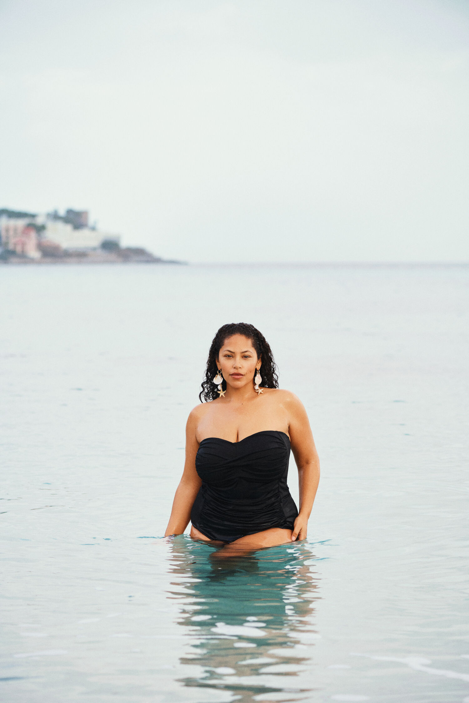 Zizzifashion Strapless swimsuit, , Model