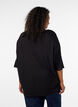 Loose T-shirt in viscose jersey, Black, Model image number 2