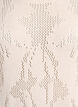 Knitted dress with openwork pattern and 3/4 sleeves, Beige, Packshot image number 2