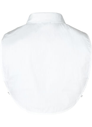Loose, plain shirt collar with pearls, Bright White, Packshot image number 1