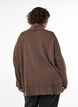 Turtleneck jumper with a loose fit, Brown, Model image number 2