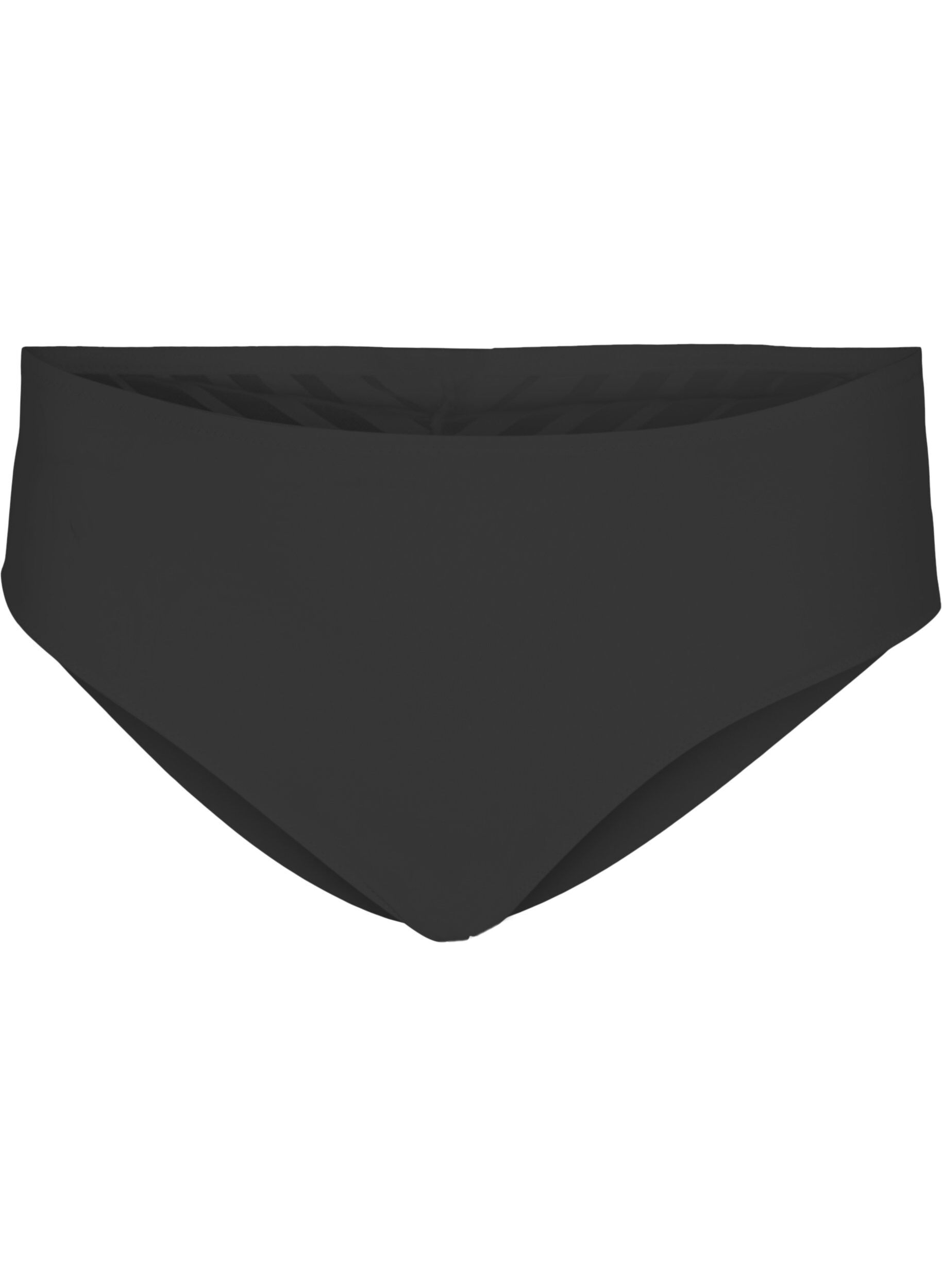 Zizzifashion Regular rise briefs with mesh, Black, Packshot image number 0