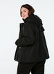 Short spring jacket with detachable hood, Black, Model image number 2