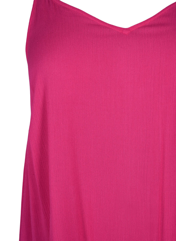 Viscose summer dress with straps, Raspberry Sorbet, Packshot image number 2