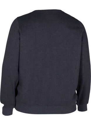 Mottled sweatshirt in a cotton blend, Night Sky Mel, Packshot image number 1