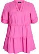 A-shape tunic with ruffles, Pink, Packshot image number 0