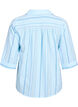 Blouse with collar and 3/4 sleeves, Light Blue, Packshot image number 1
