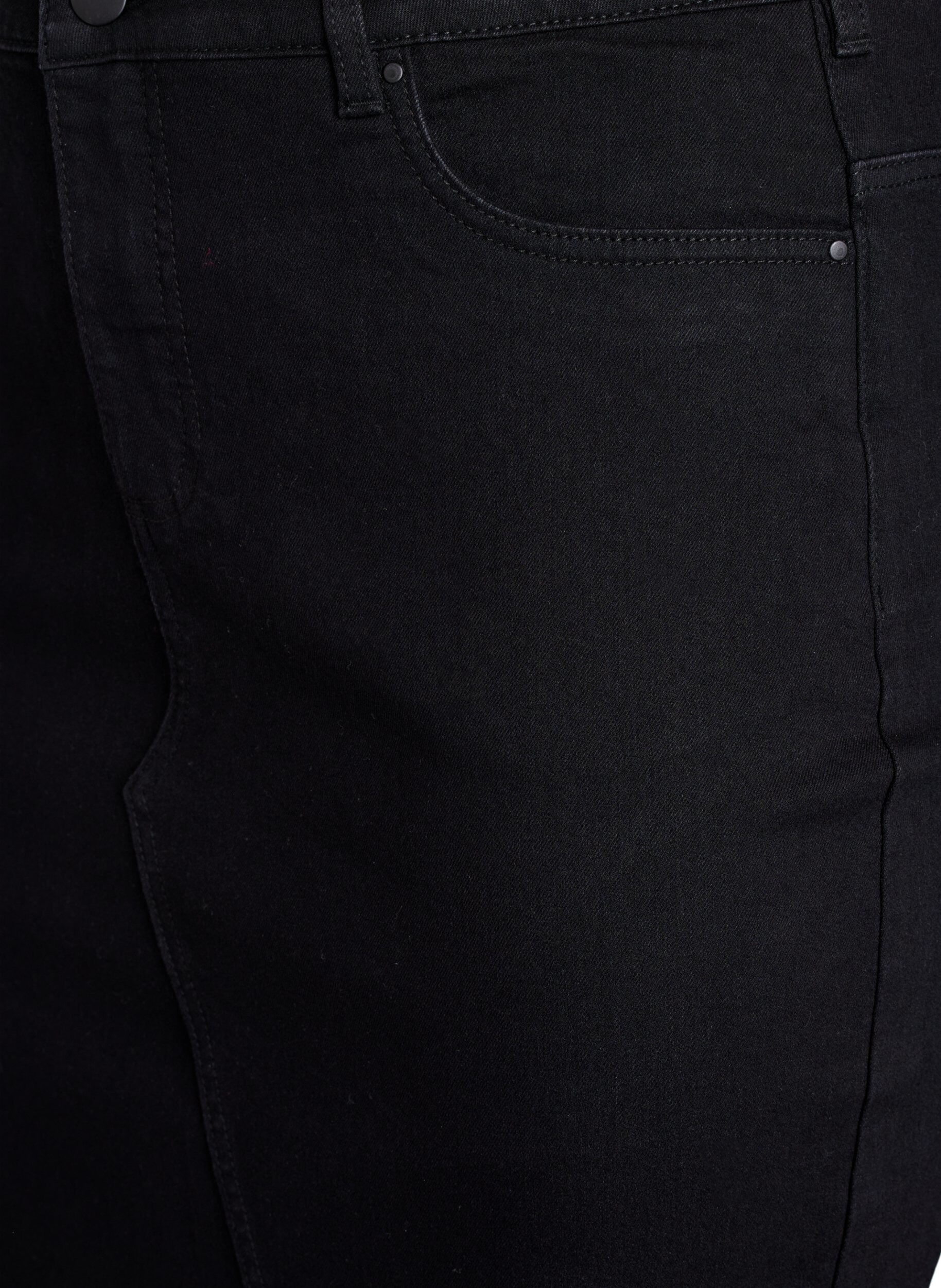 Zizzifashion Tight-fitting denim skirt, Black, Packshot image number 2