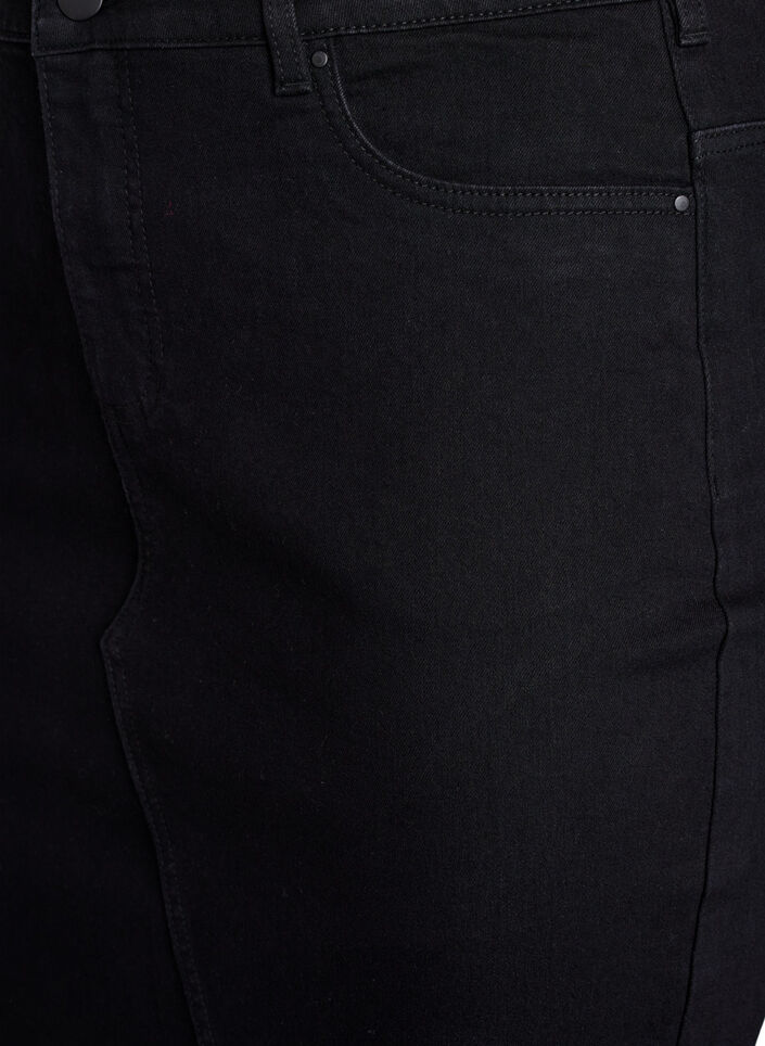 Tight-fitting denim skirt, Black, Packshot image number 2
