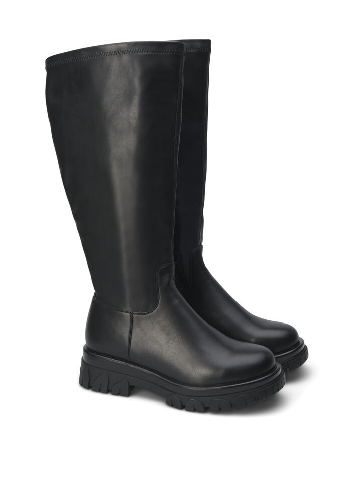 Boot with long shaft, Black, Packshot image number 1