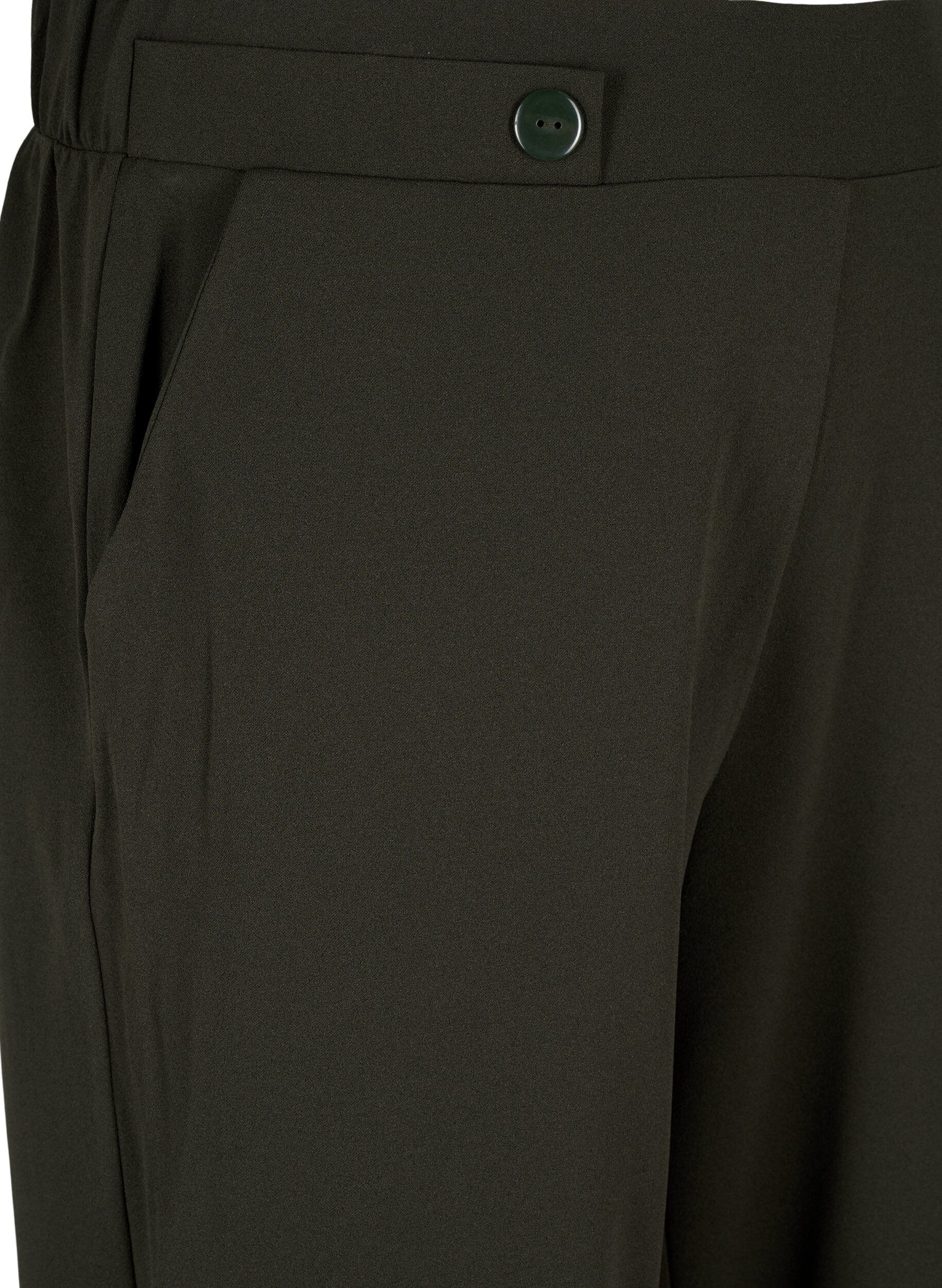 Zizzifashion Loose trousers with pockets, Green, Packshot image number 2