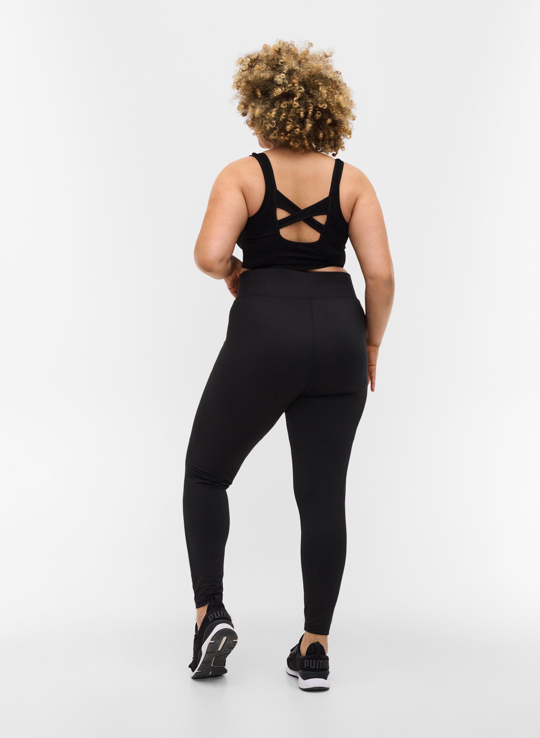 Zizzifashion Training leggings, Black, Model image number 1