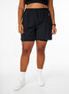 Workout shorts with inner shorts, Black, Model image number 3