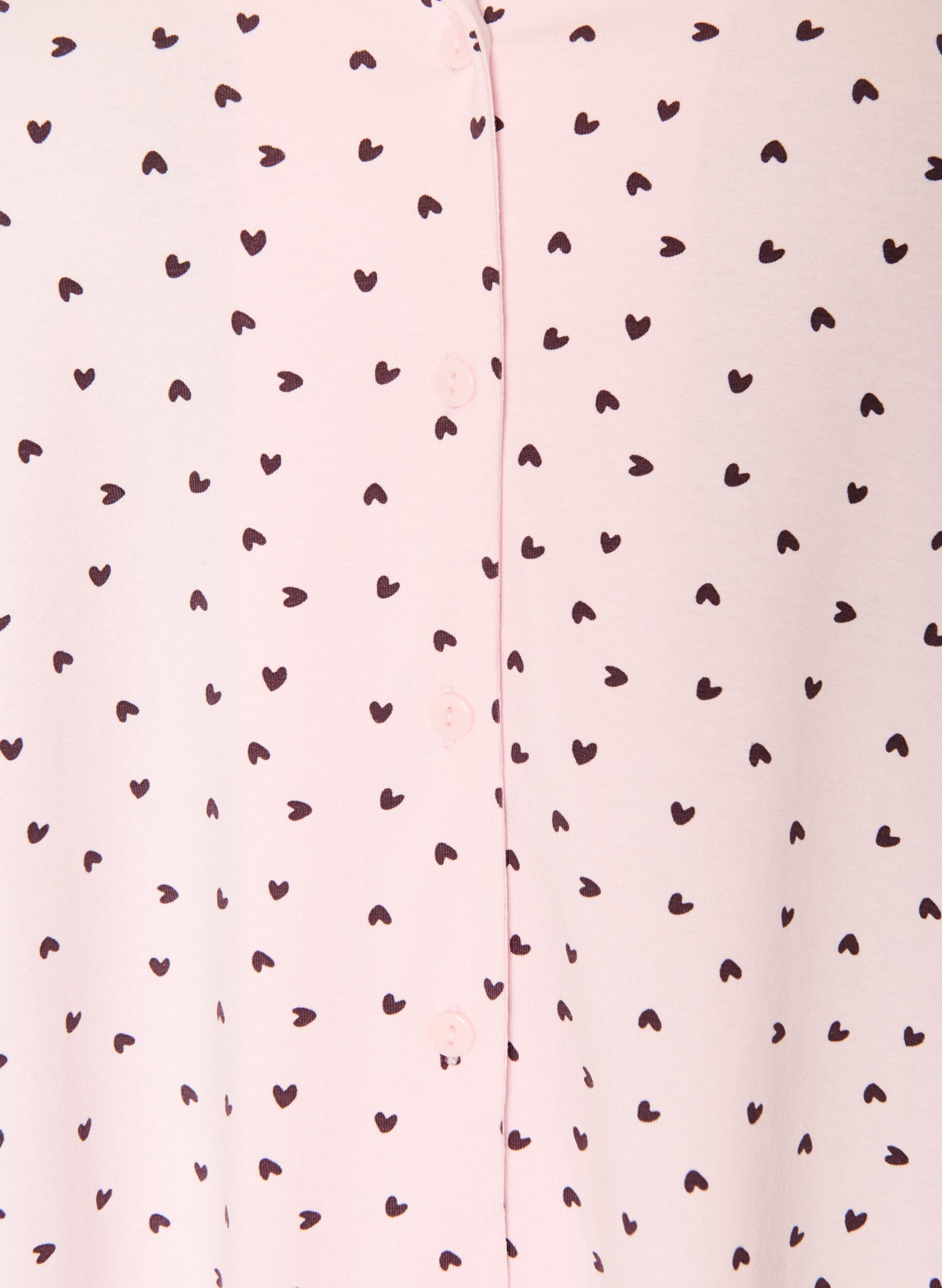 ZizzifashionCotton nightgown with button fastening, Pink, Packshot image number 2