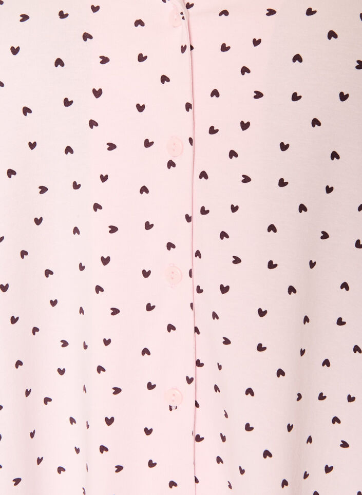 Cotton nightgown with button fastening, Pink, Packshot image number 2