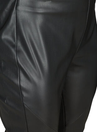 Faux leather leggings, Black, Packshot image number 2