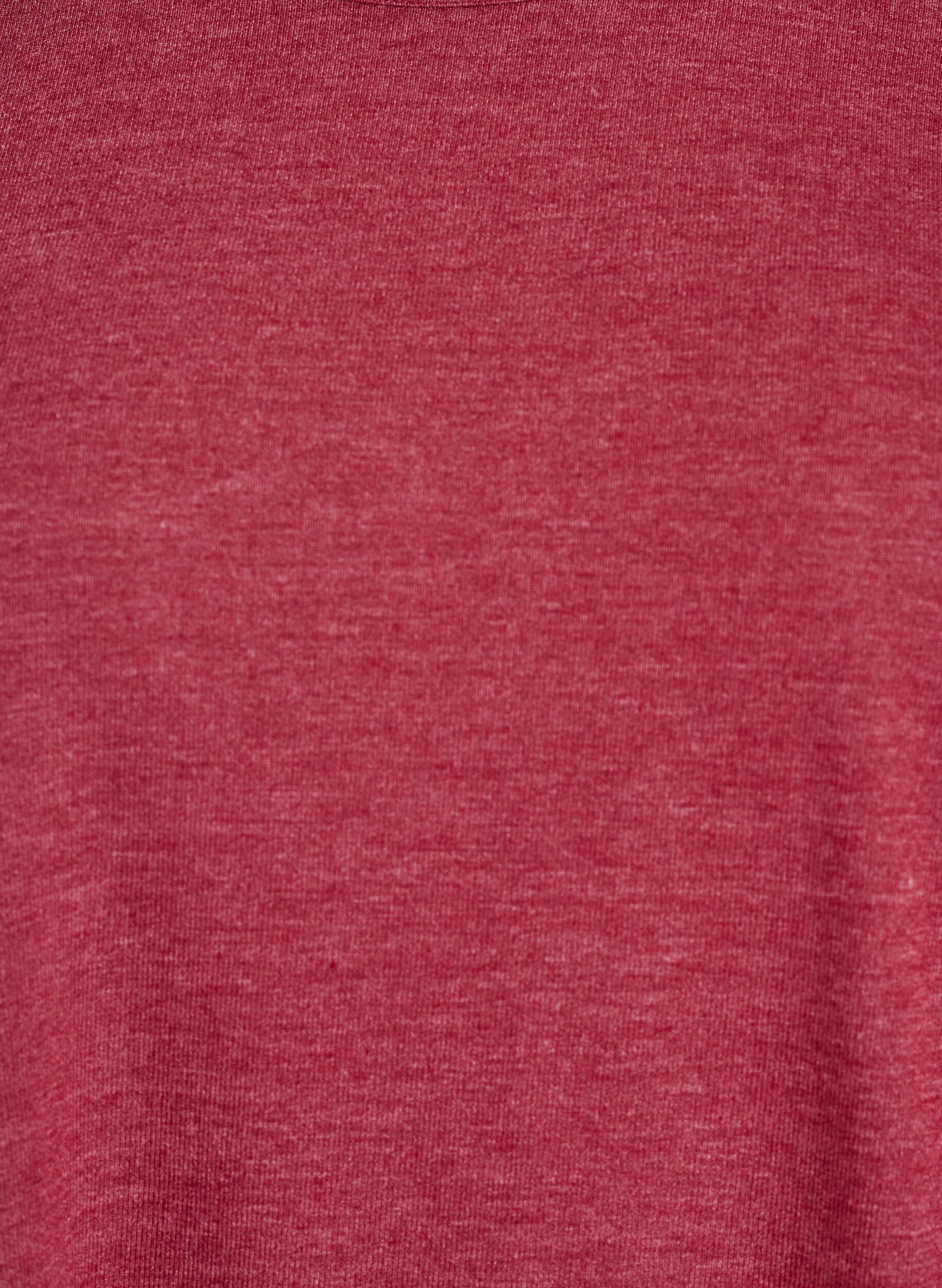 Zizzifashion Jersey blouse with 3/4 sleeves, Red, Packshot image number 2