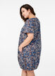 Short-sleeved, printed cotton dress, Blue, Model image number 2