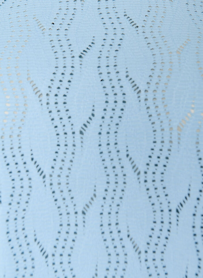 Jersey t-shirt with eyelet embroidery, Light Blue, Packshot image number 2