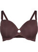 Moulded bra with cross detail, Brown, Packshot image number 0