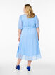 V-neck midi dress with tie fastening, Light Blue, Model image number 1