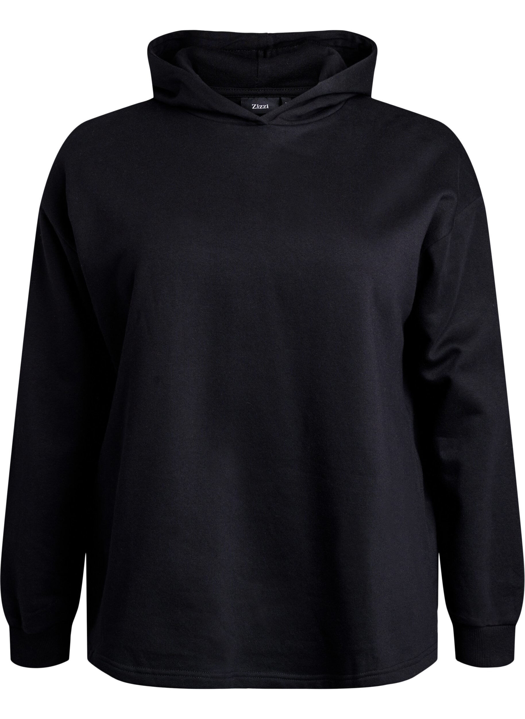 Zizzifashion Hooded sweatshirt, Black, Packshot image number 0