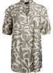 Viscose tunic with print, Oil Green Grap. AOP, Packshot image number 0
