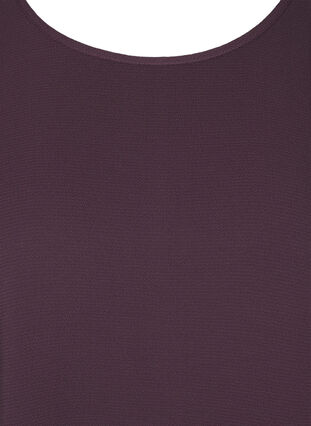 Blouse with short sleeves and a round neckline, Plum Perfect, Packshot image number 2