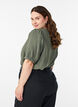 Viscose blouse with 1/2 sleeves, Green, Model image number 2
