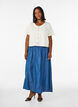 Denim-look maxi skirt in TENCEL&trade; Lyocell, Blue, Model image number 0