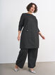 Short dress with a boucl&eacute; texture and glitter threads, Black, Model image number 1