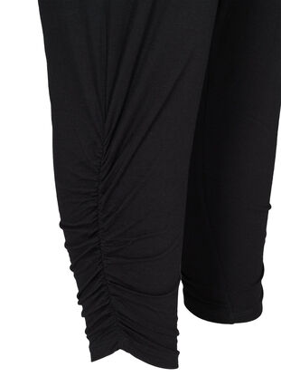 Loose viscose fitness trousers, Black, Packshot image number 3