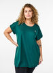 Long workout T-shirt, Green, Model image number 0
