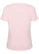 Cotton T-shirt with front print, Rose, Packshot image number 1