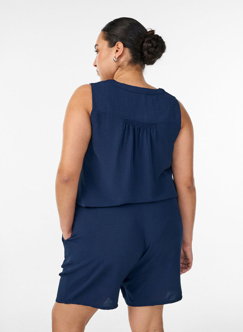 Shorts with pockets and elastic waistband, Blue, Model image number 2