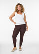 Basic viscose leggings, Brown, Model image number 1