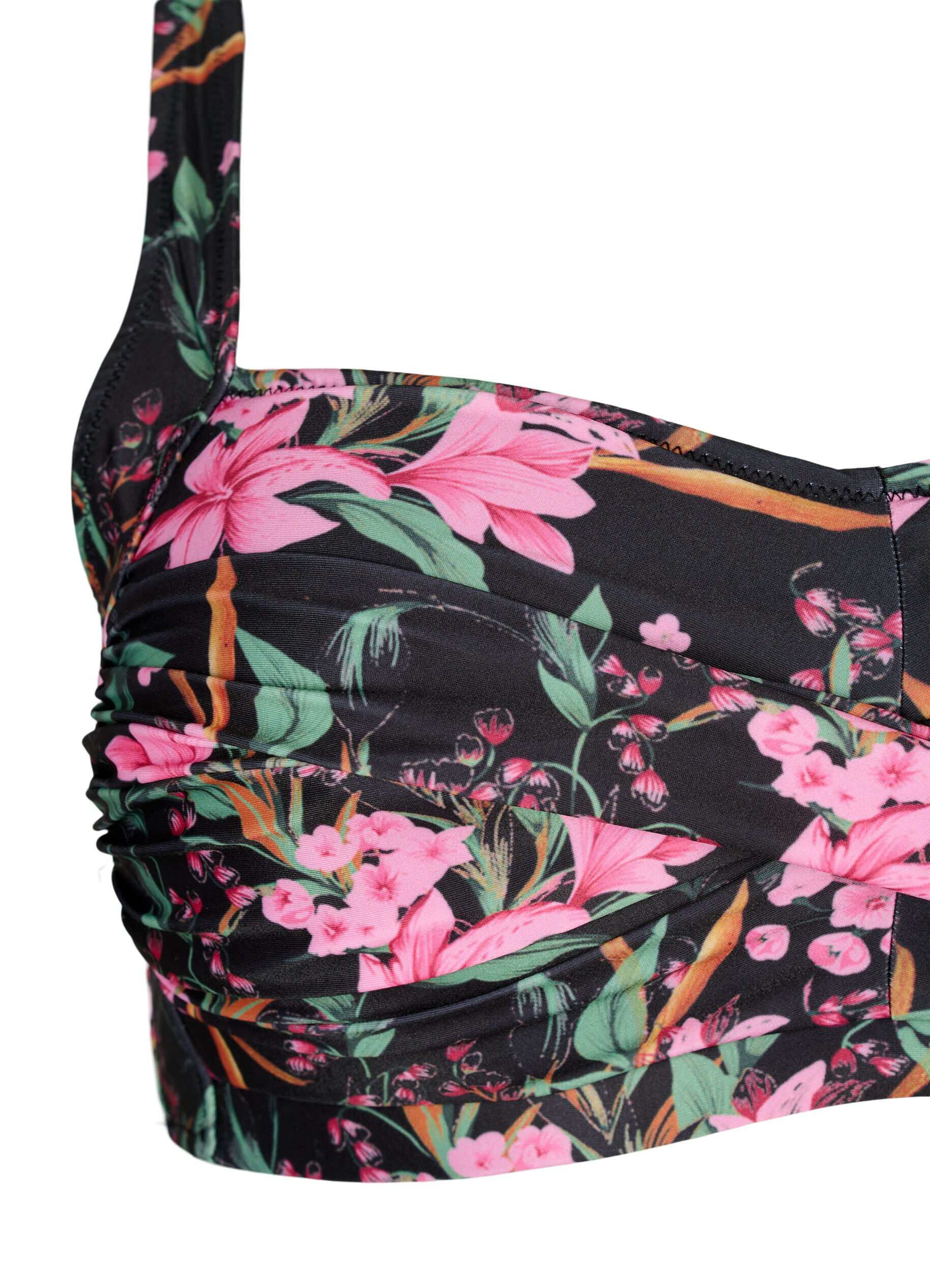 Zizzifashion Printed bikini top, Palm Leaf AOP, Packshot image number 2