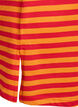 Long striped night T-shirt, Red, Packshot image number 3