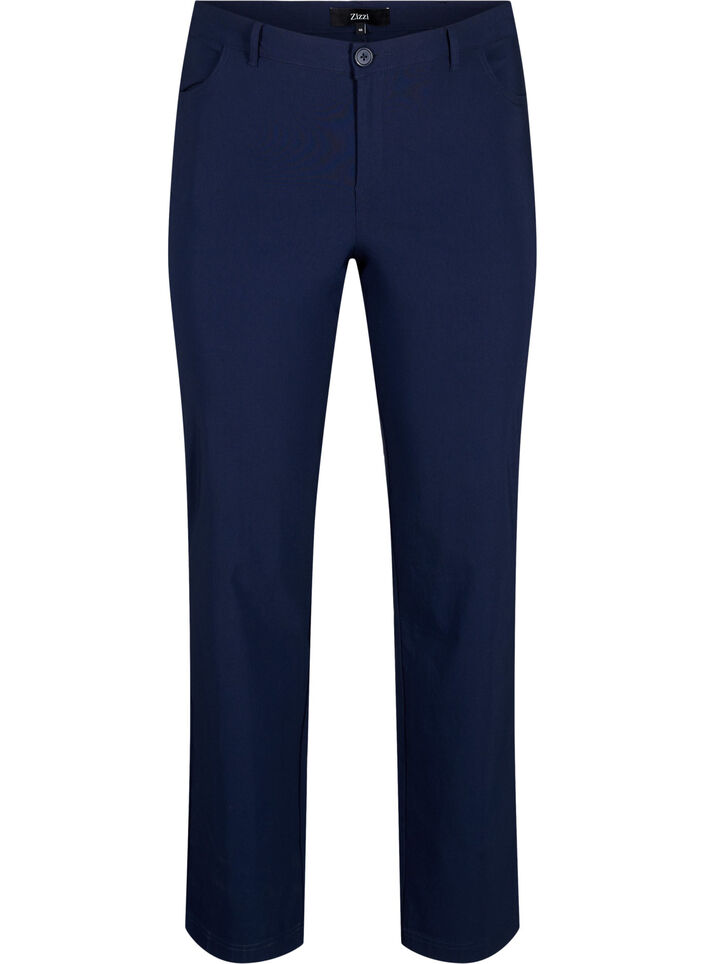 Classic pants in a viscose mix, Blue, Packshot image number 0