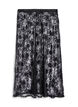 Long skirt in sheer lace, Black, Packshot image number 1