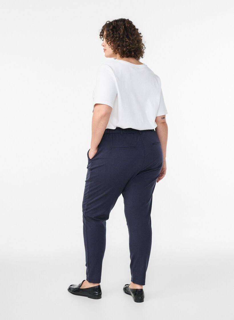 Cropped Maddison trousers, Blue, Model image number 1