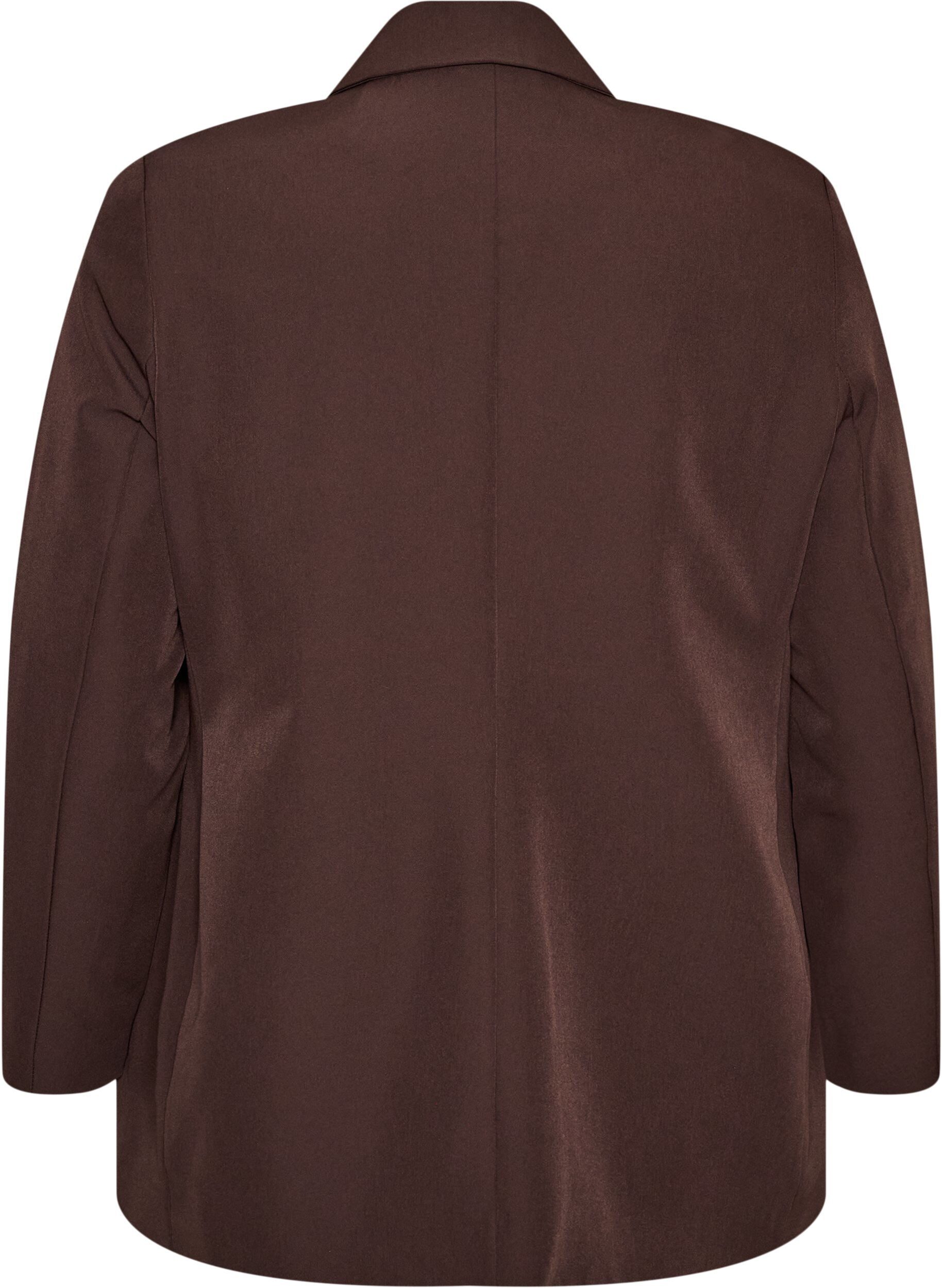 ZizzifashionClassic blazer with button fastening, Brown, Packshot image number 1