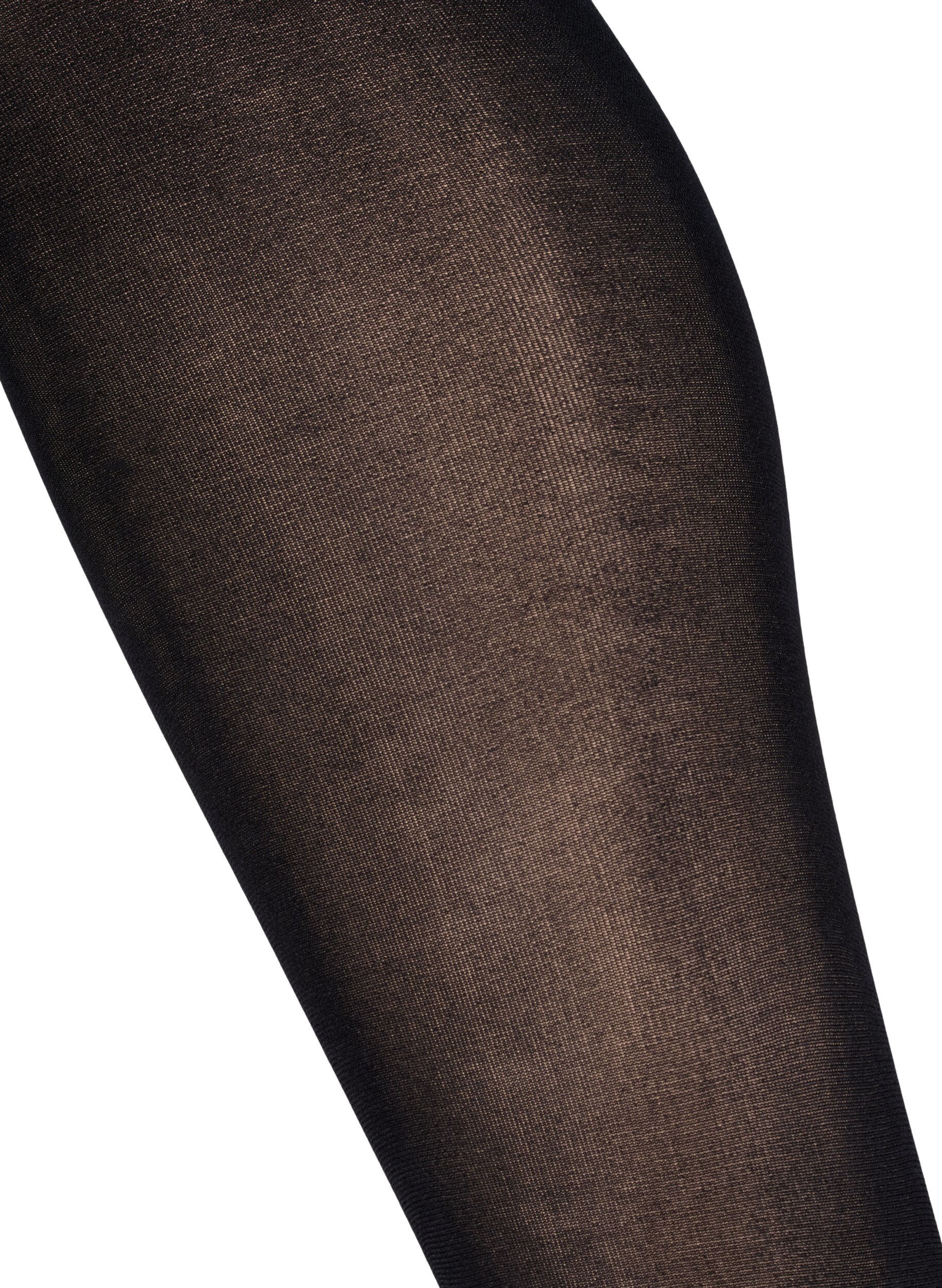 Zizzifashion 60 denier tights with push up and shaping effect, Black, Packshot image number 2